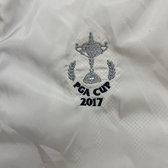 Polo Golf Ralph Lauren PGA Embroidered Golf Vest Silver Hardware Sz M - Picture 10 of 13